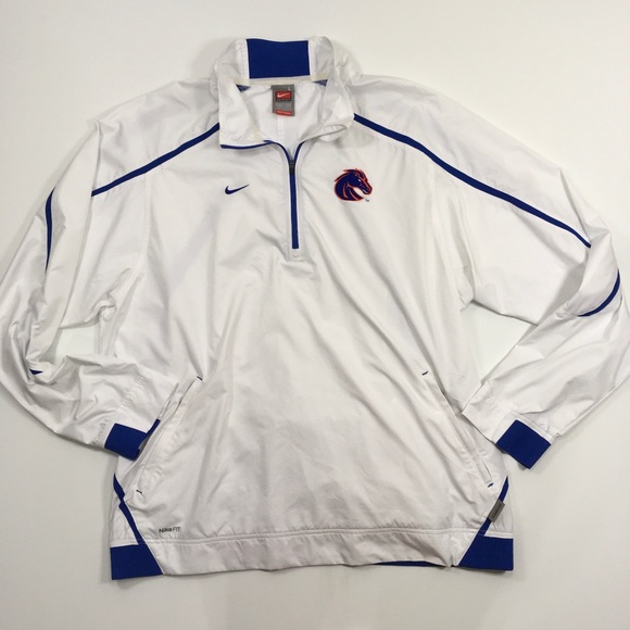 Nike Team | Boise State White Wind Break Pull Over - Picture 2 of 6